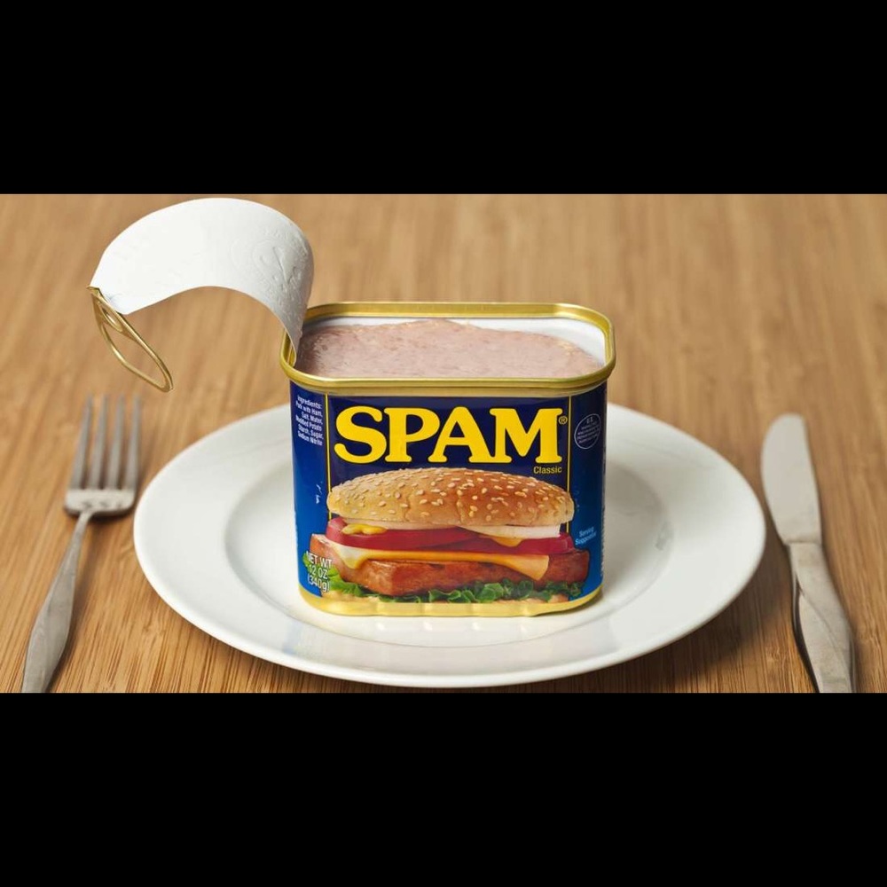 😂Please know what spam means before saying it 😂